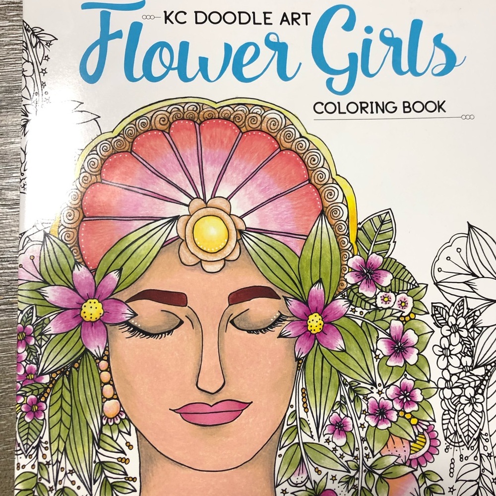 BIN Flower girls coloring book
